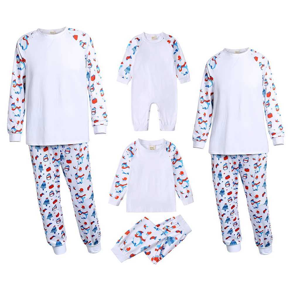 Match Family Pajama Set Christmas Pjs Father Mother Children Long Sleeve Deer and Snowflake Pajama Holiday Lounge Set W241008