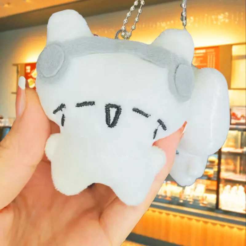 Kawaii Plush Cat Keychains Creative Embroidered Pendant Schoolbag Keyrings Backpacks Decoration Christmas Gift For FriendsX241008