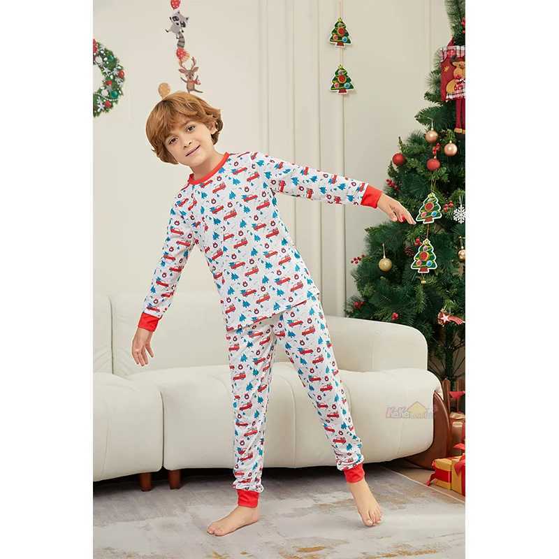 2025 Christmas Pajama Family Matching Adult Father Mother Child Girl Baby Christmas Pajama Costume Set Family Appearance Pajama W241008