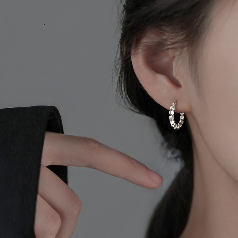 Needle Broken Sier Earrings, Women's 2024 New Collection, niche design, earrings, earrings