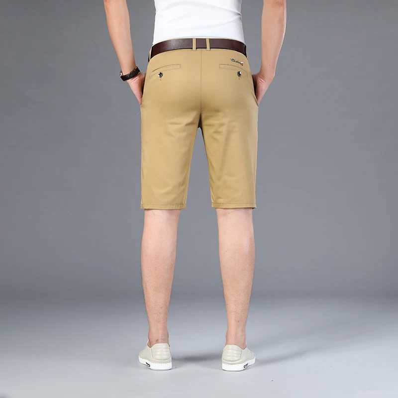 Mens summer new knee length business casual classic brand comfortable clothing mens board shortsW240713