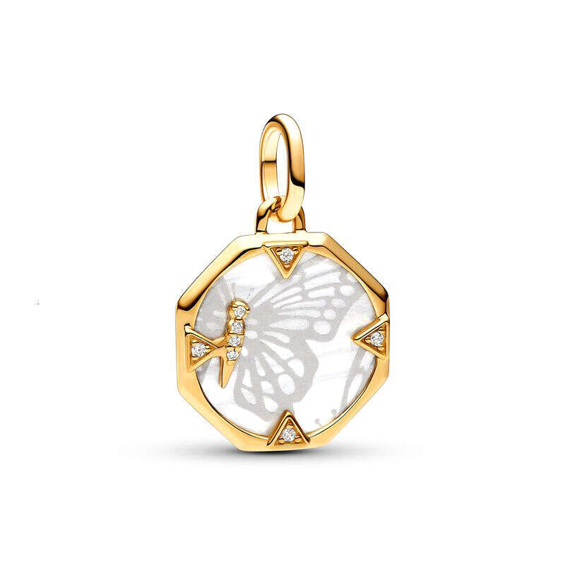 925 2024 New Gold Plated Silver ME Pearl Sun Mini Dangle Charm Anchor Charm Fit Me k Bracelet DIY Women Jewelry