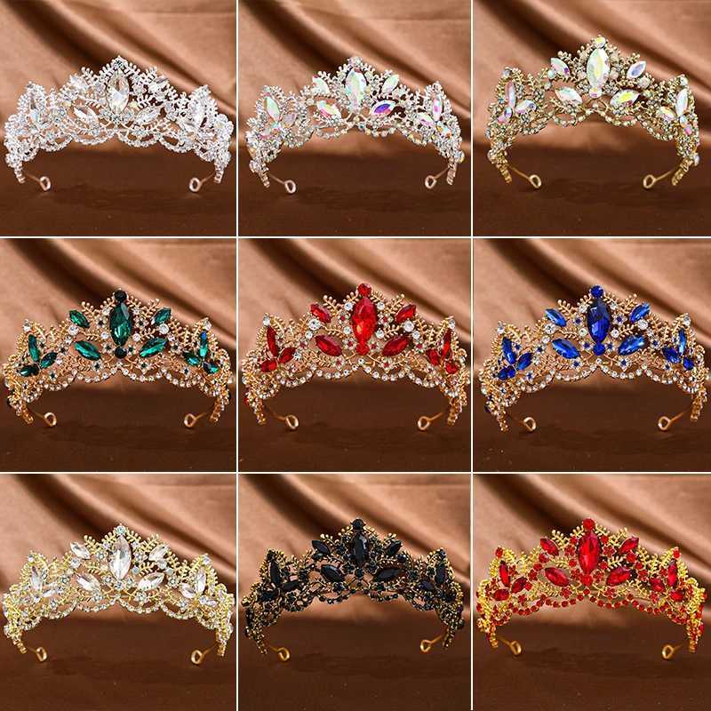 1 piece of retro Baroque headpiece luxury bridal wedding crystal queen headpiece rhinestone headband hair accessories W241007