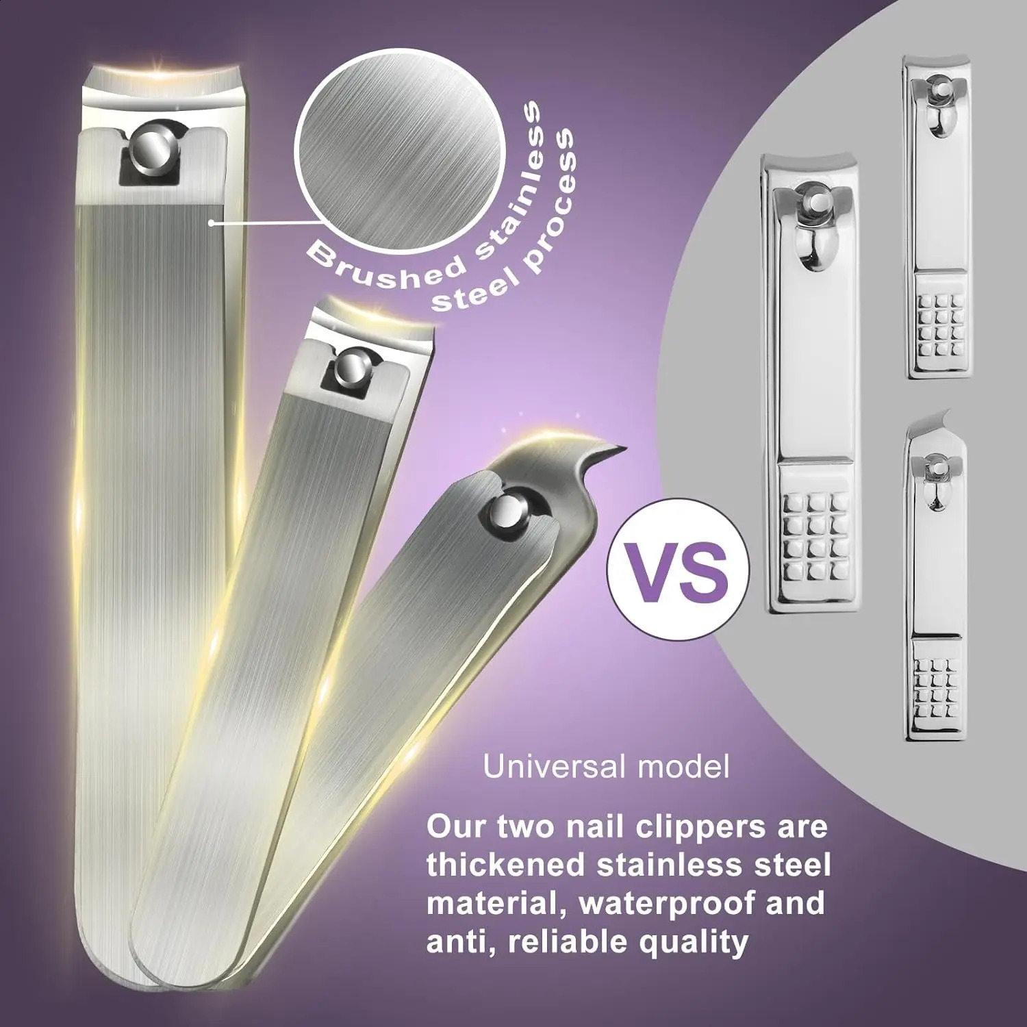15 pieces of stainless steel nail clippers cutting machines trimmers earplug beauty kits ergonomics nail clippers push nail tool sets with Bla 240927