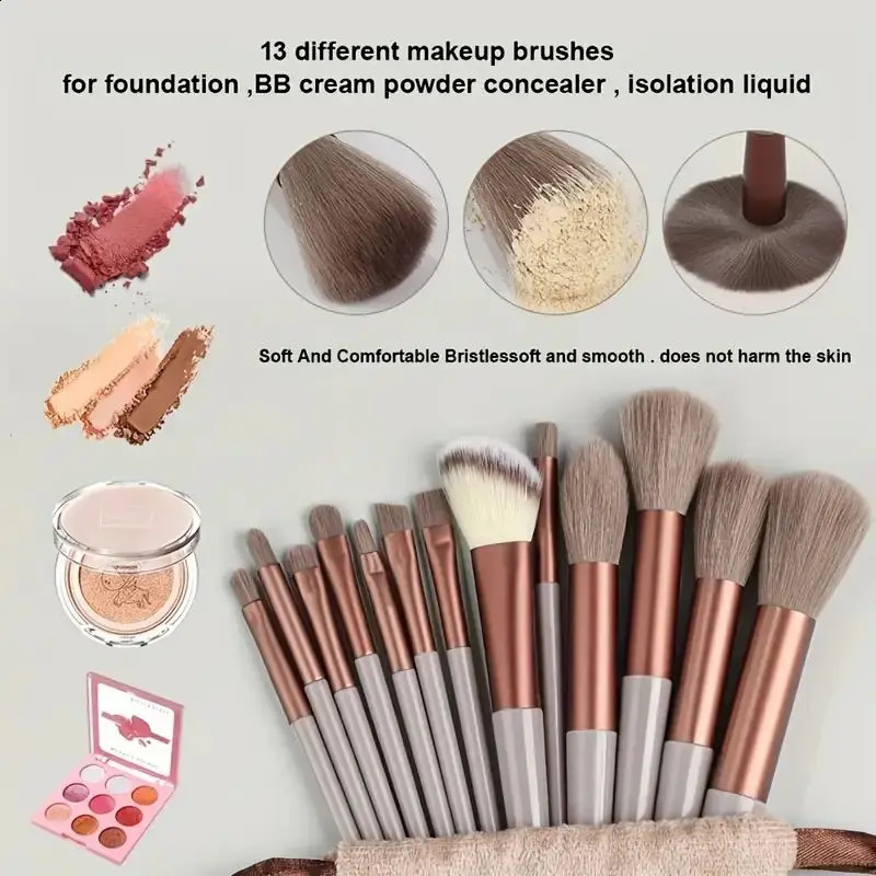 Makeup brush set Soft and fluffy professional cosmetics foundation make-up powder eye shadow Kabuki mixed makeup brush beauty tools makeup 241008