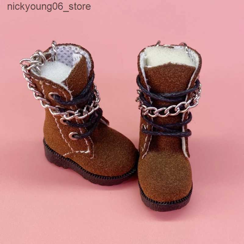 Boots Tilda New Design Doll Boots for Blythe Doll Toy1/8 Mini Leather Dolls Shoes for Blyth Azone BJDCasual Puppet Shoes Accessories L240910