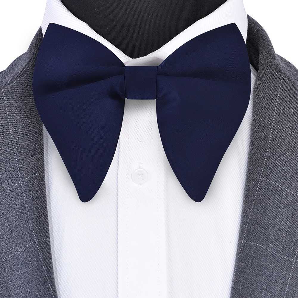Classic silk pure green red black large bow tie suitable for mens fashionable bow parties business offices wedding gift accessories W241007