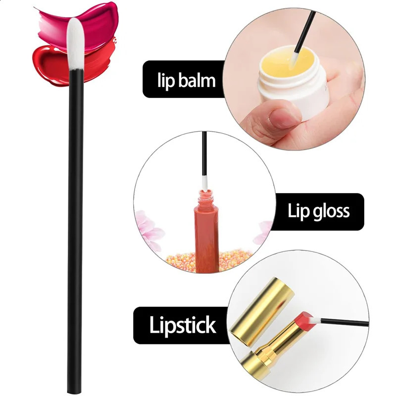 100 disposable lip liner free application lipstick tester bar application for lip brush makeup beauty tools 241008