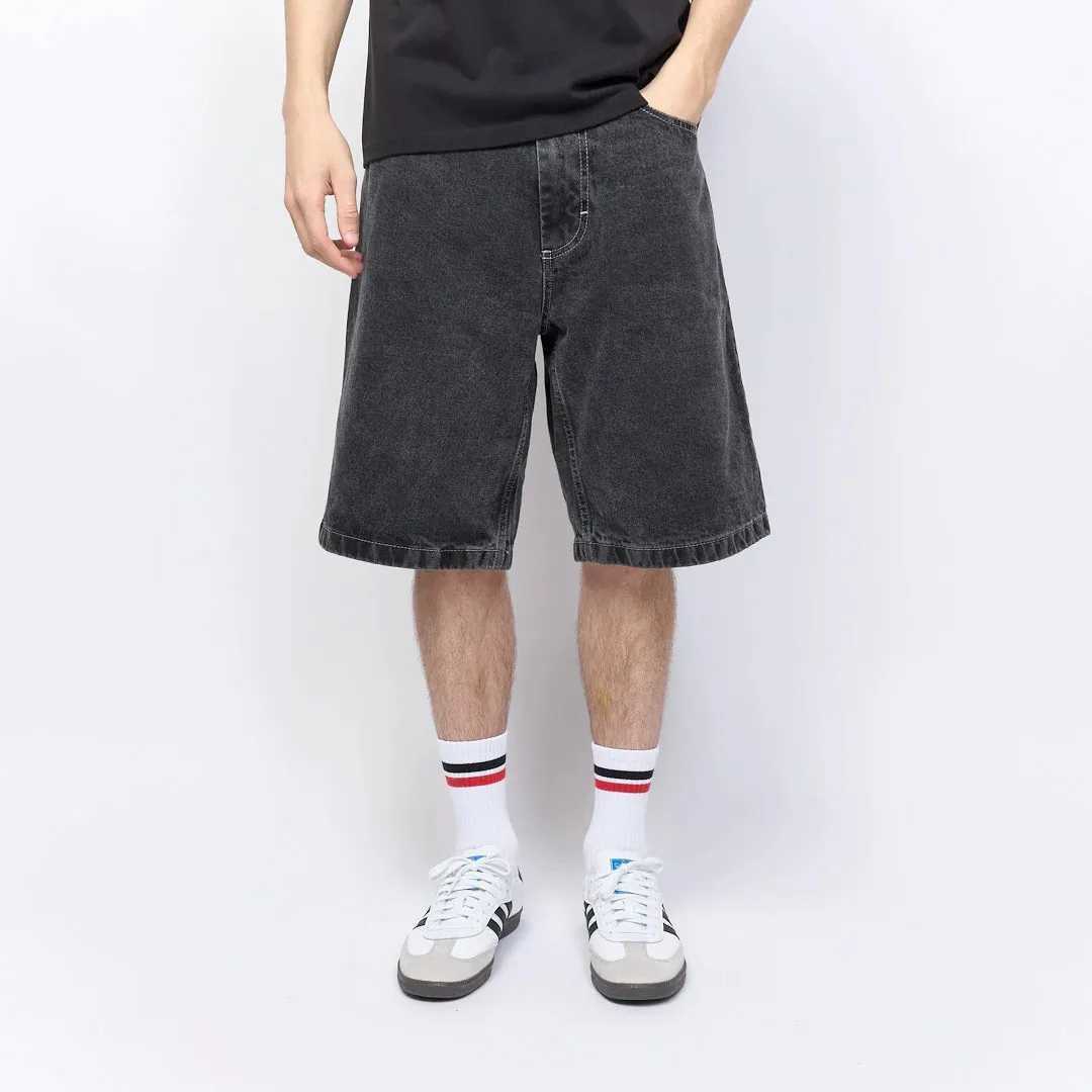Polar Boy Shorts Y2K Pants Hip Hop Gothic Cartoon Embroidered Pocket Jeans Cowboy Gym Shorts High Waist Mens Basket ShortsW240713