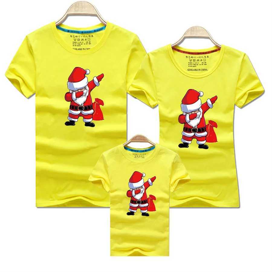 Christmas Family TSH irt Matching Clothing Fun New Christmas Mom Dad Child Me Baby Clothing Mom Daughter Son Girl Boy Clothing W241008