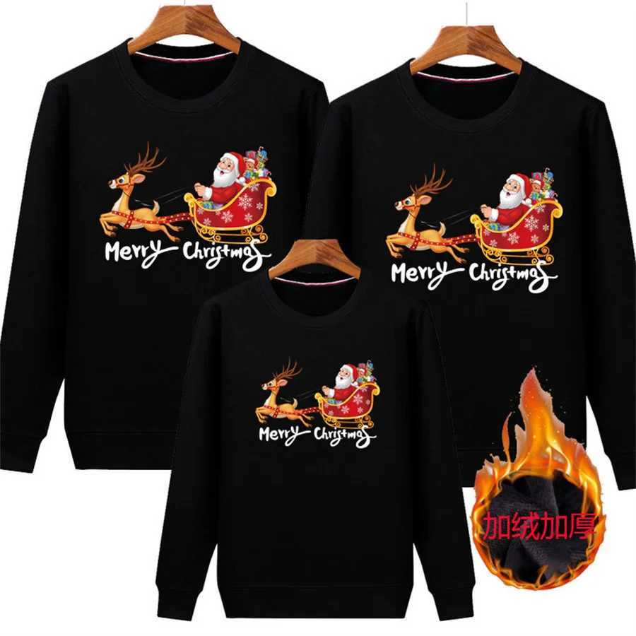 New 2024 Christmas Family Sweater Mom and Child Matching Set Knitted Long Sleeve Jacquard Parachute Mom and Me Clothes Christmas Appearance W241008