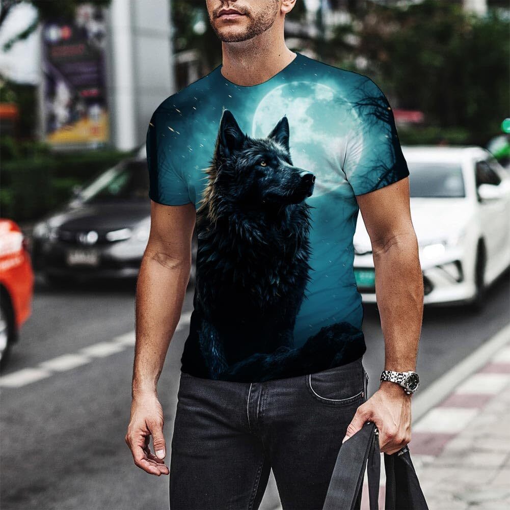 Mens T shirt Men's T-Shirt 3D Printed Novelty Graphics Crewneck Tees tshirt graphic tee Casual tops summer clothes fashion cool