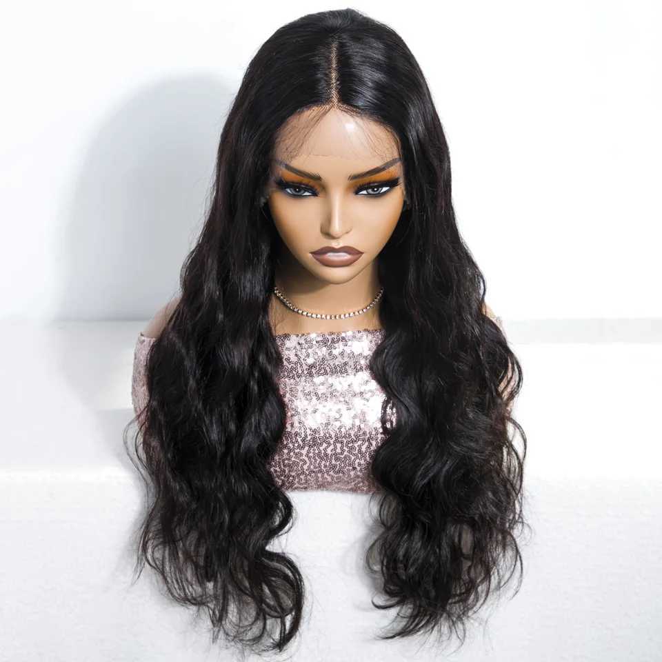 Sleek 28 Inch Hd Lace Wig 13x6x1 Human Hair Body Wave Lace Front Wig 100% Natural Brazilian Hair HD Real Lace Human Hair WigsXJ241008