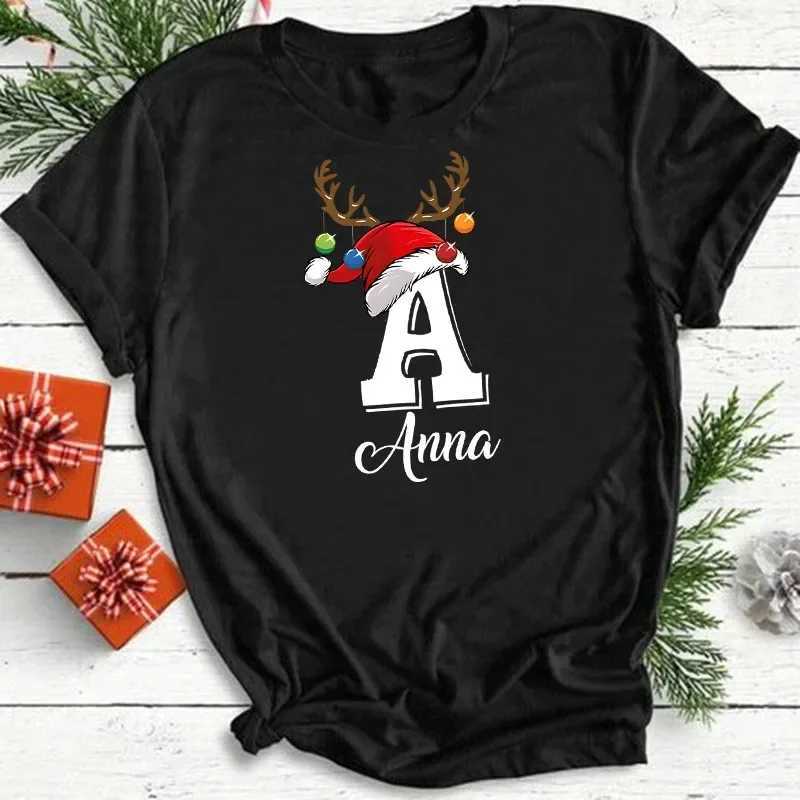 Personalized Christmas family matching clothing for the first time with Name Mom Dad Daughter son T-shirt baby bodysuit Christmas girl boy set W241008