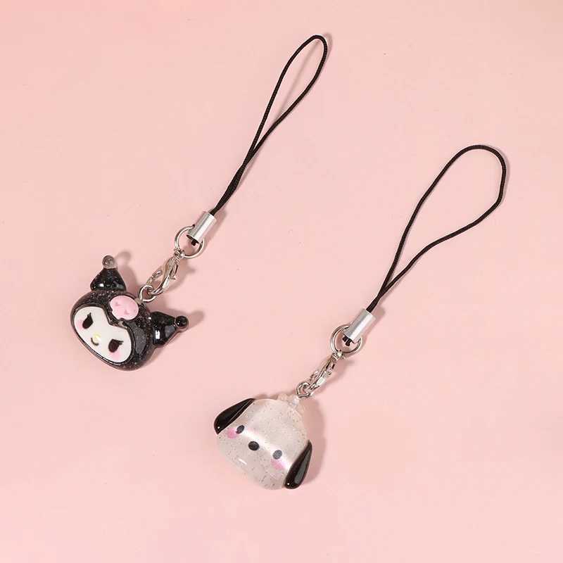 Kawaii Cartoon Anime Kuromi Mobile Phone Lanyard Melody Phone Straps Keychain Cute Bags Pendant For Girls GiftX241008