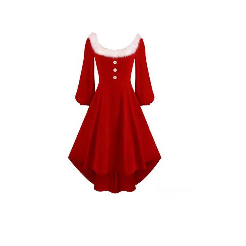 Christmas Family Appearance Mom and I Dress Adult Childrens Dress Winter Mom Daughter Match Family Christmas Party Dress W241008