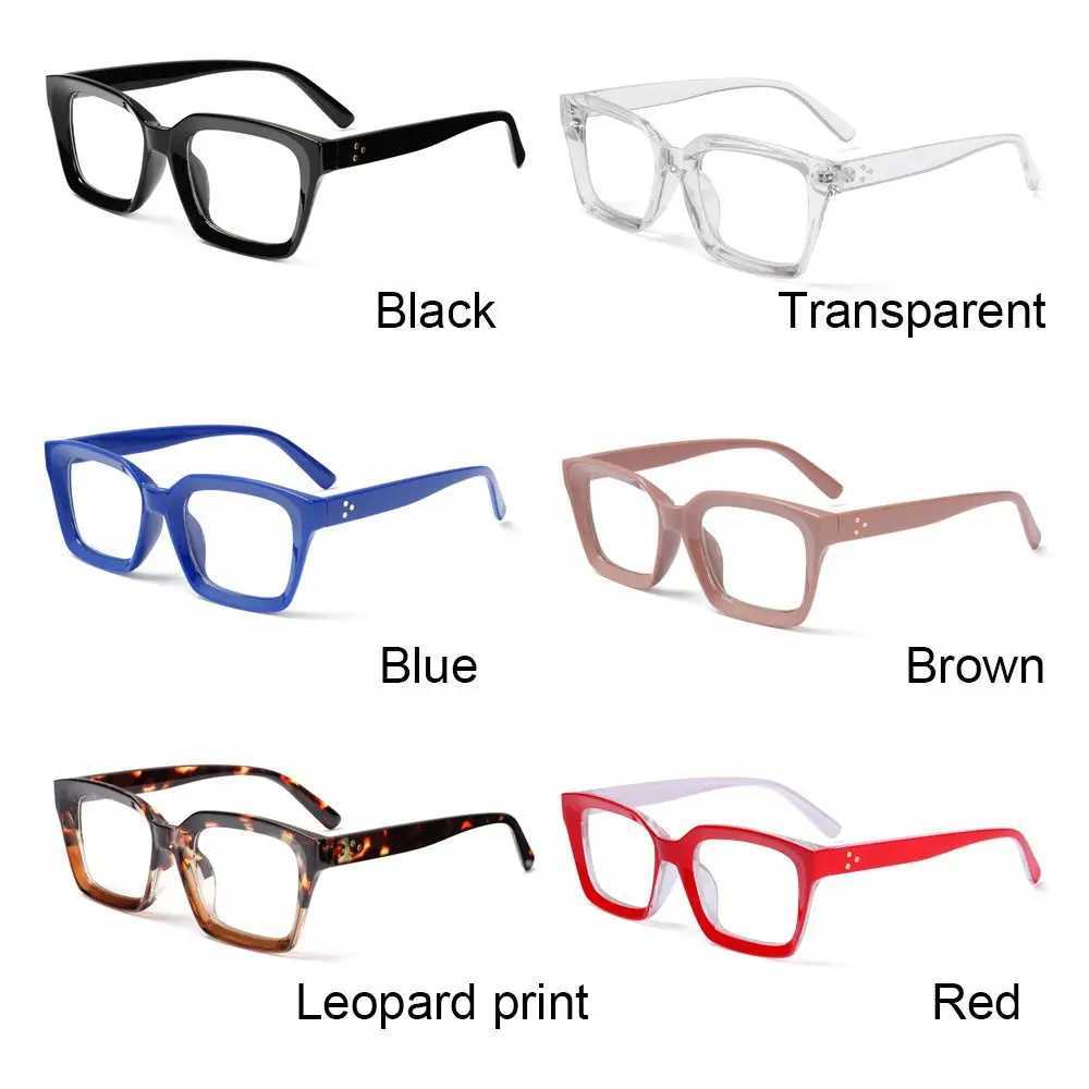 Men Women Fashion Oversized Square Reading Glasses Large Frame Presbyopia Eyeglasses Diopter +1.0~+3.0X241008