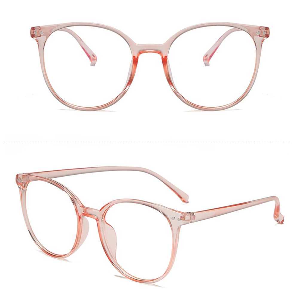 Anti Blue Light Glasses Retro Ultralight Round Frame For Women Men Optical Spectacles Blocking Gaming Filter GlassesX241008