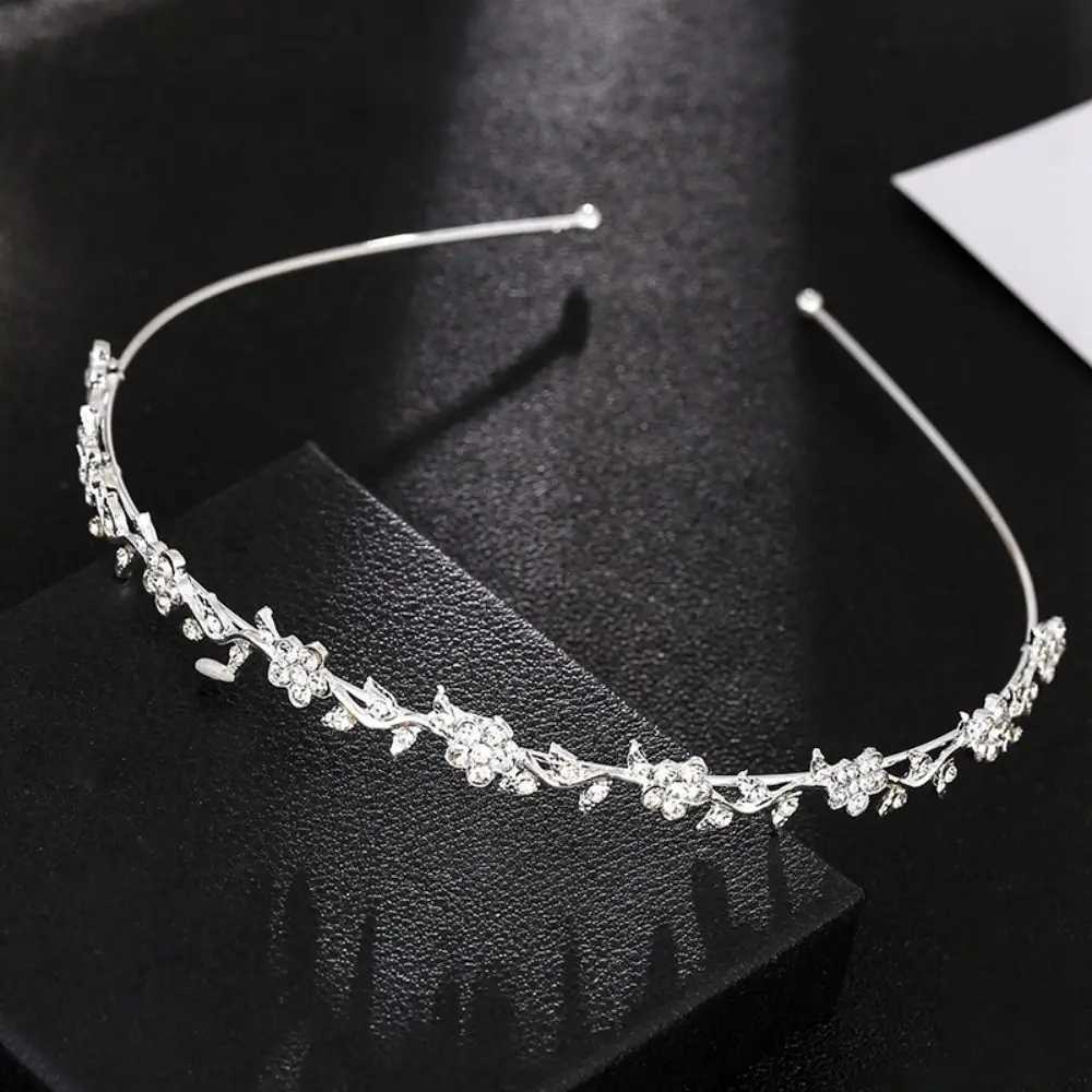 Crystal water drill with pearl female wedding headpiece headband headband W241007