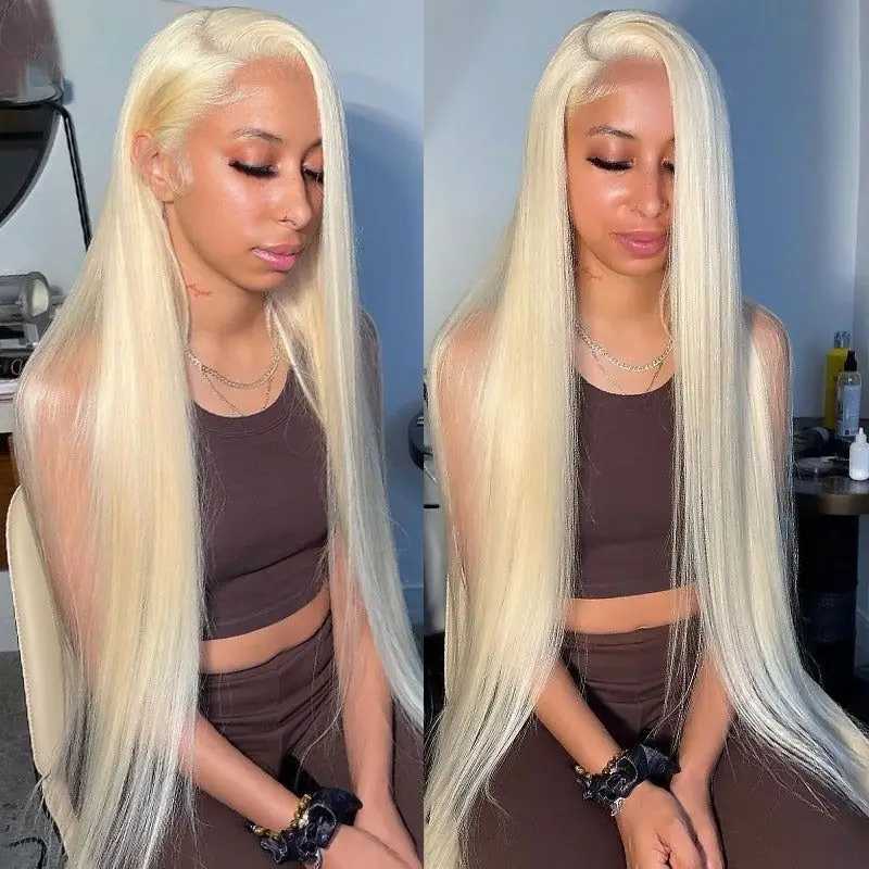 180% Density 613 HD Straight 13x4 Lace Front Wig Human Hair Lace Frontal Wig Wigs Human Hair Pre Plucked With Baby HairXJ241008