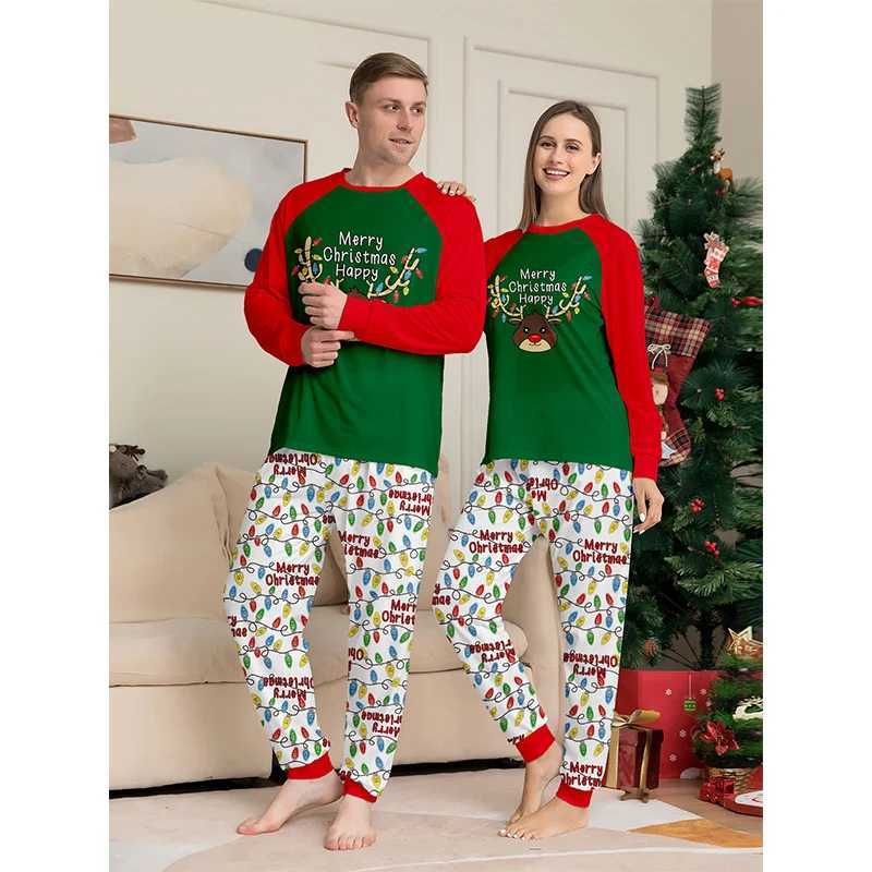 2025 Christmas Match Family Pajama Set Christmas Dear Adult Children Baby Mother Daughter Father Son Set Dog Clothing W241008