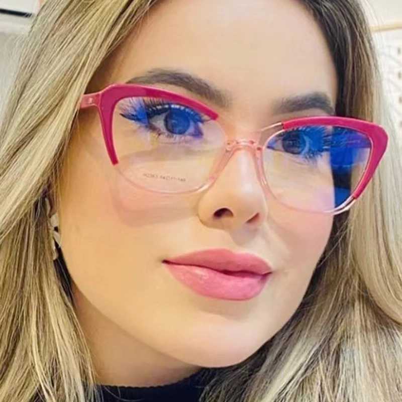 Classic Eyeglasses Frame Retro Women Cat Eye Anti Radiation Blue Light Blocking Glasses Protective Eyewear Computer Screen 2024X241008