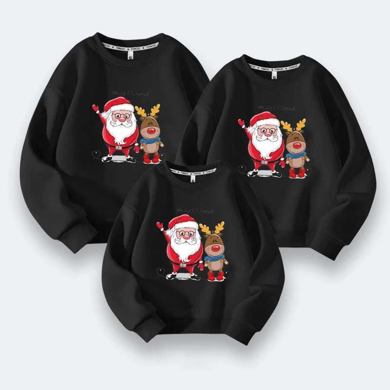 Christmas Family Sweater and Deer Jersey De Navidad Para to Da La Family Mother and Daughter Matching Clothing Family Clothing W241008