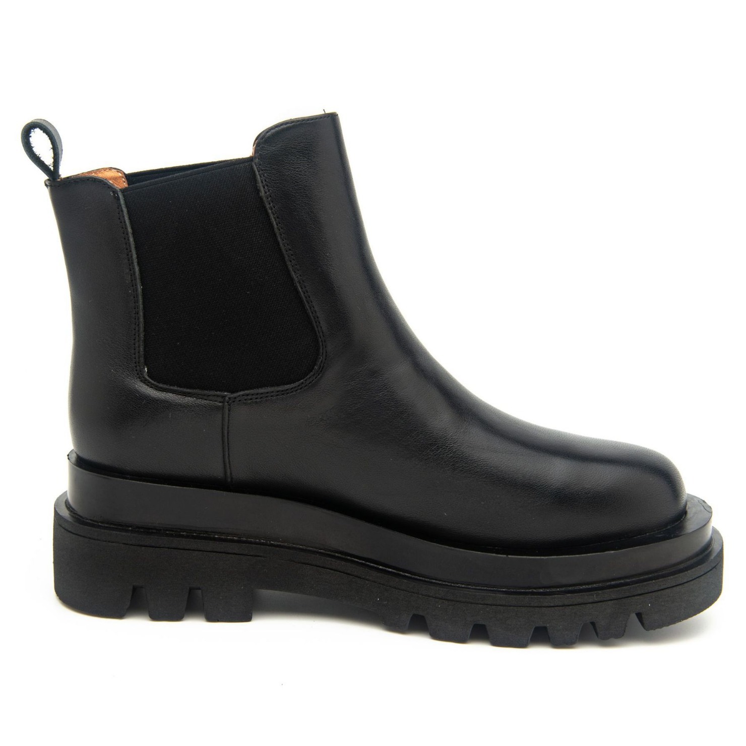The same shoes mid-calf thick bottom boots female new hundred leather boots Martin boots
