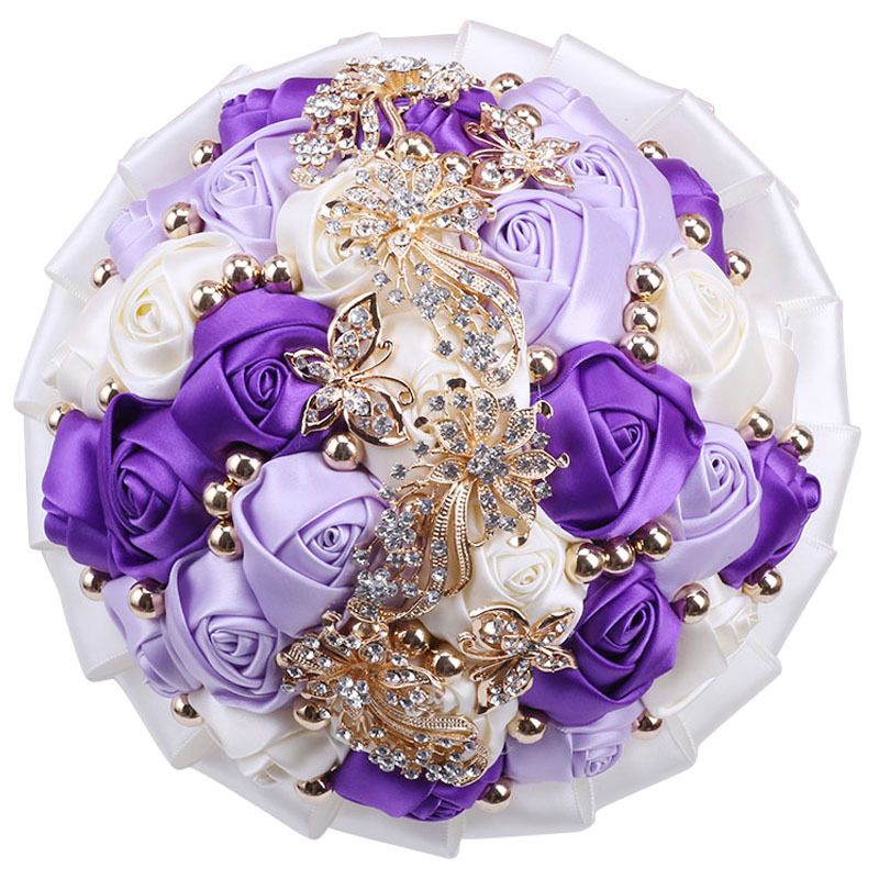 Chic Bridesmaid & Bride Bouquet Set - Premium Quality Wedding Flowers