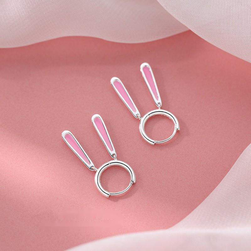 needle rabbit ear New Year niche women's 2024 new winter earrings