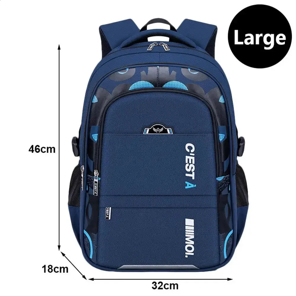 Childrens School Bag Backpack Junior Youth Boys Waterproof Mochila 241008
