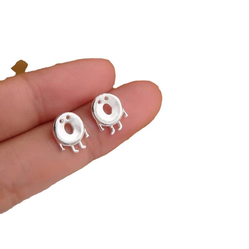 pure sier needle cookies earrings funny donuts cute artistic little fresh birthday gift