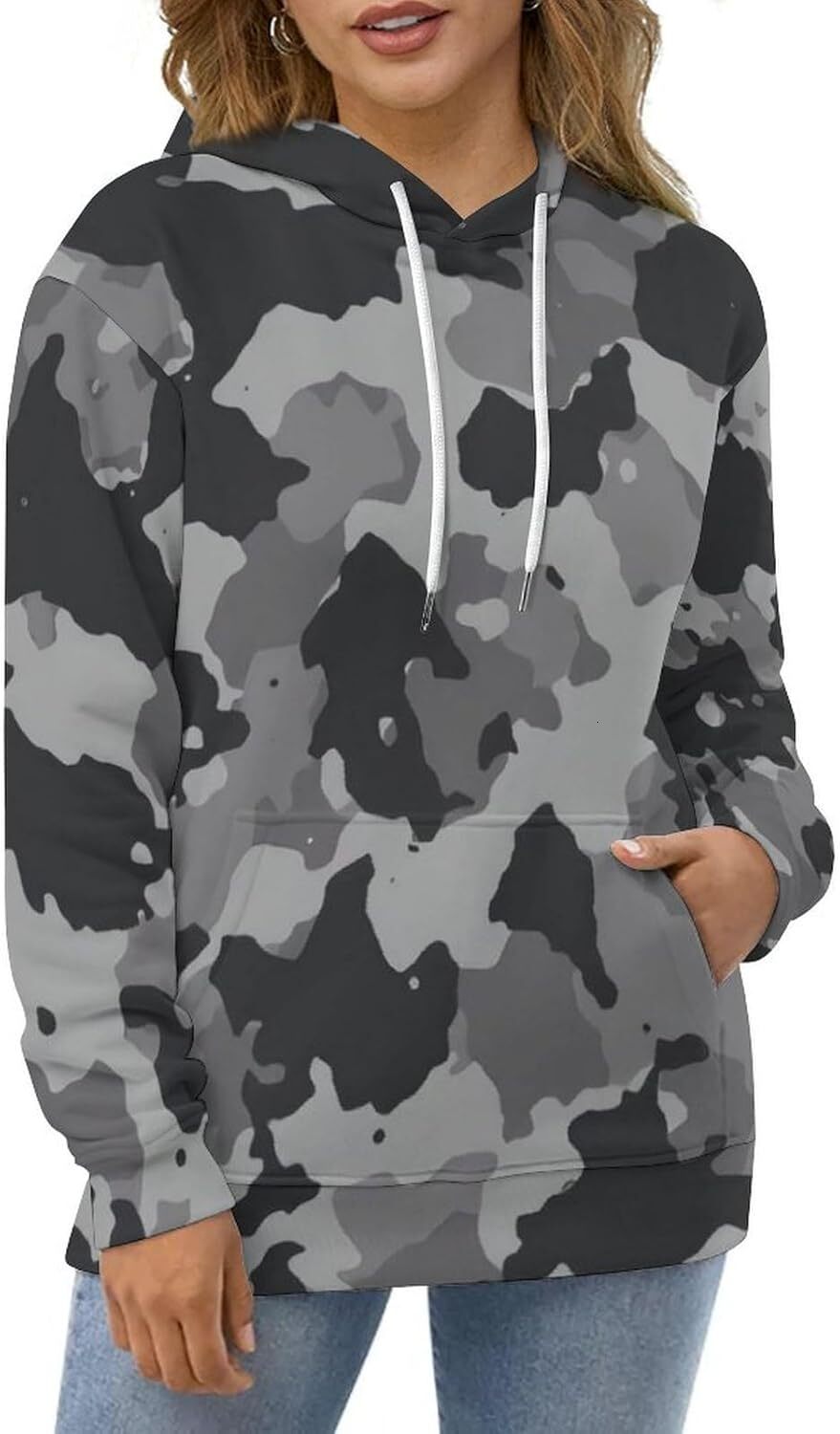 Hoodie for Mens Womens Mens Camo Hoodie Lightweight Camouflage Outdoor Wear Long Sleeve Pullover for Daily and Outdoor Activities Graphic cool