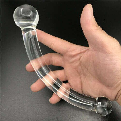Transparent Sex Toys Glass Dildo G-spot Prostate Massager Anal Butt Plug Men's and Women's