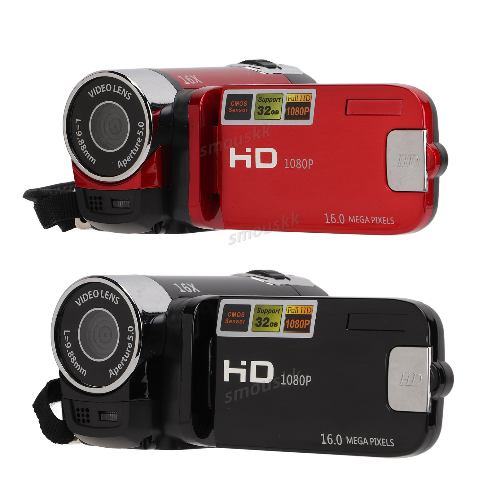 Video Camcorder Full HD 4K 48MP Camera Recorder 270° Rotation 2.7 Inch Color Screen 16X Zoom Digital Camcorders
