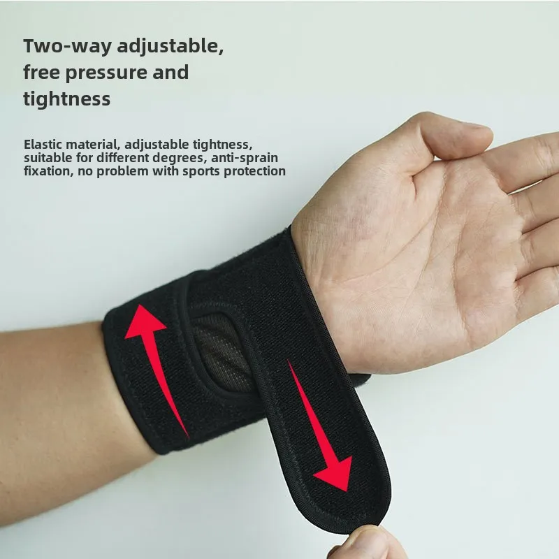 Breathable Dual Support Sports Wrist Guard - Pressurized Fitness Protector with Thin Design