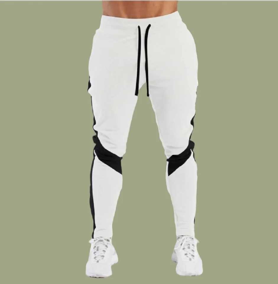 Mens Joggers Casual Pants Fitness Men Sportswear Tracksuit Bottoms Skinny Sweatpants Trousers Black Gyms Jogger Track PantsX241008