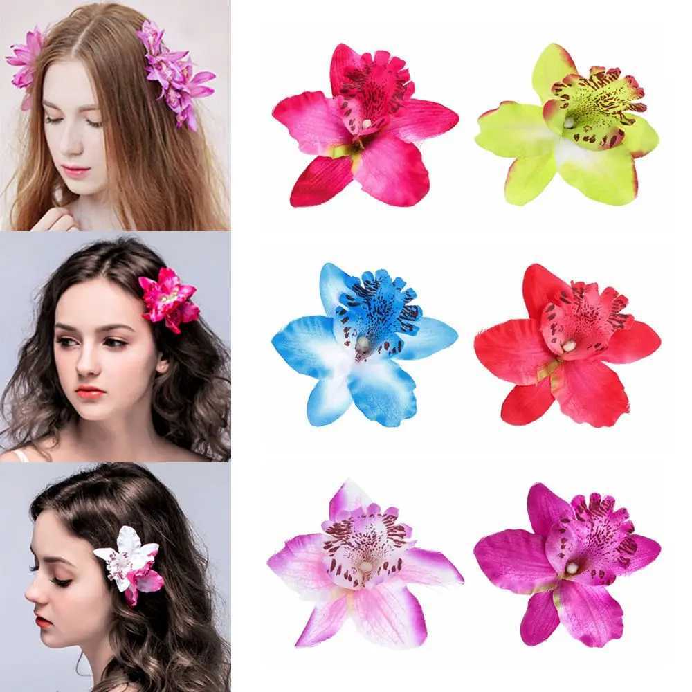 2PCS Hair Accessories Beach Flower Hair Clip Bridal Hair Accessories Orchid Wedding Accessories W241007