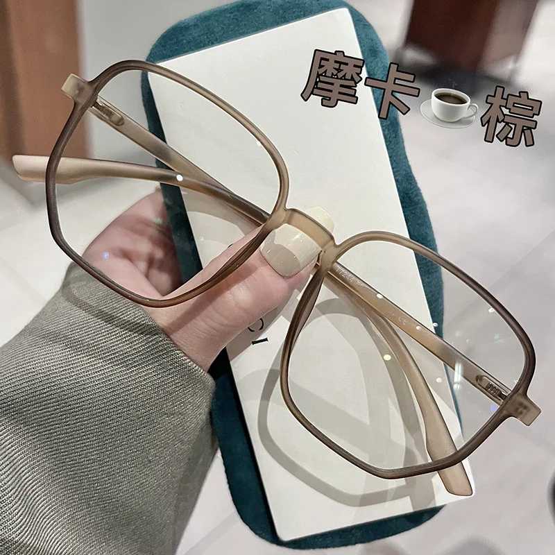 Ultra Light Myopia Glasses Men Women Minus Diopter Eyeglasses Trendy Large Size Square Frame Near Sight EyewearX241008