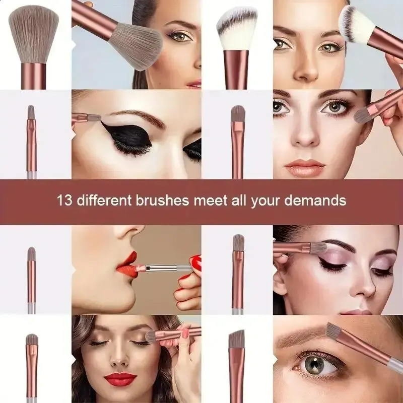 Makeup brush set Soft and fluffy professional cosmetics foundation make-up powder eye shadow Kabuki mixed makeup brush beauty tools makeup 241008