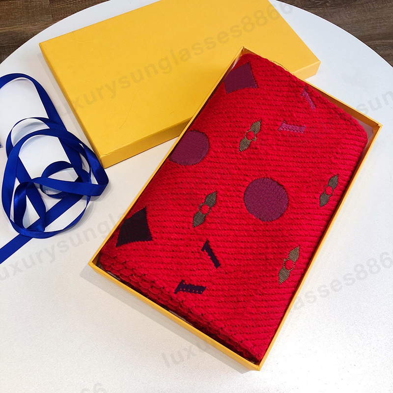 Designer Winter and women's men's Cashmere Length 175*30 Embroidered Alphabet scarf shawls in 15 colors with box a wo