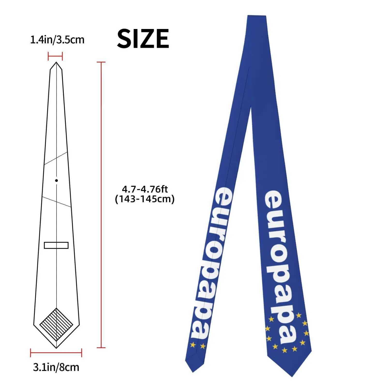 Joost Klein Europapa Tie Eurovisits 2024 Dutch Tie Vintage Casual Tie Mens Daily Wearing Tie Accessories W241007