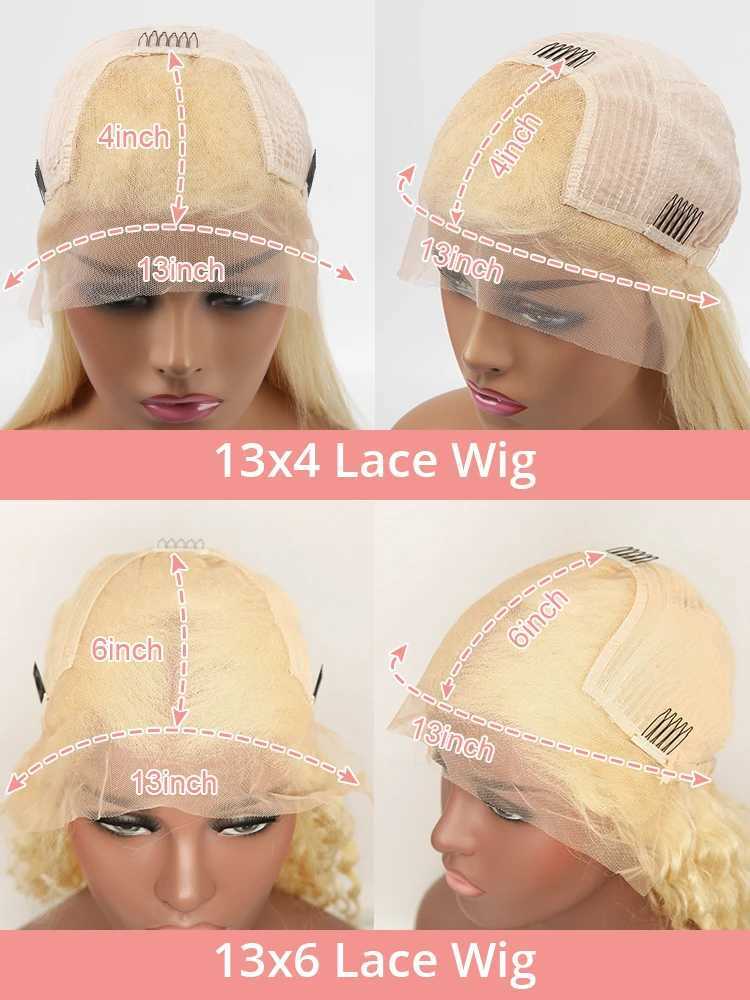30 36 40 Inch 613 Honey Blonde Body Wave 250% Density 13x6 HD Lace Front Human Hair Wigs 13x4 HD Lace Frontal Wig for WomenXJ241008