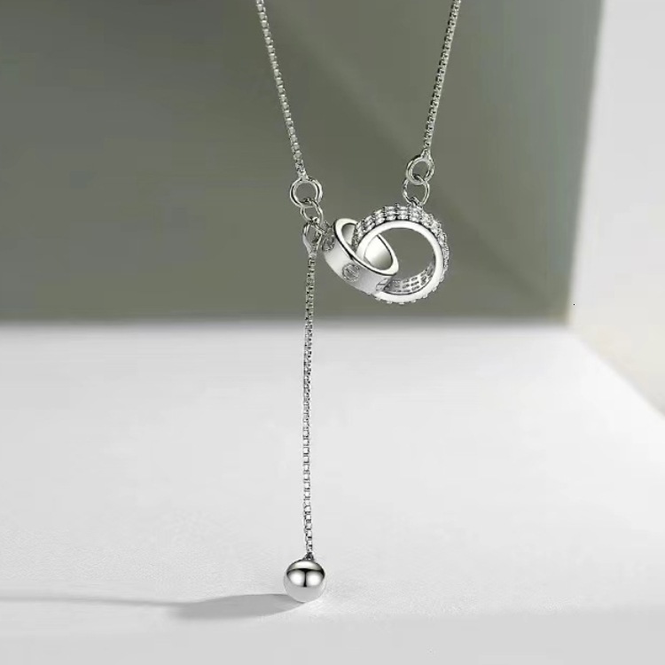 tassel collarbone chain, women's niche design, light accessories, simple and cool breeze