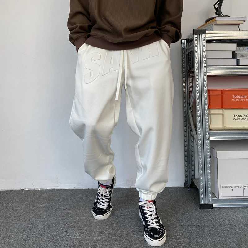 Fashion Streetwear Hip Hop Oversized Sweatpants Men Clothing Harajuku Casual Plus Size Jogging Pants Korean Sports JoggersX241008