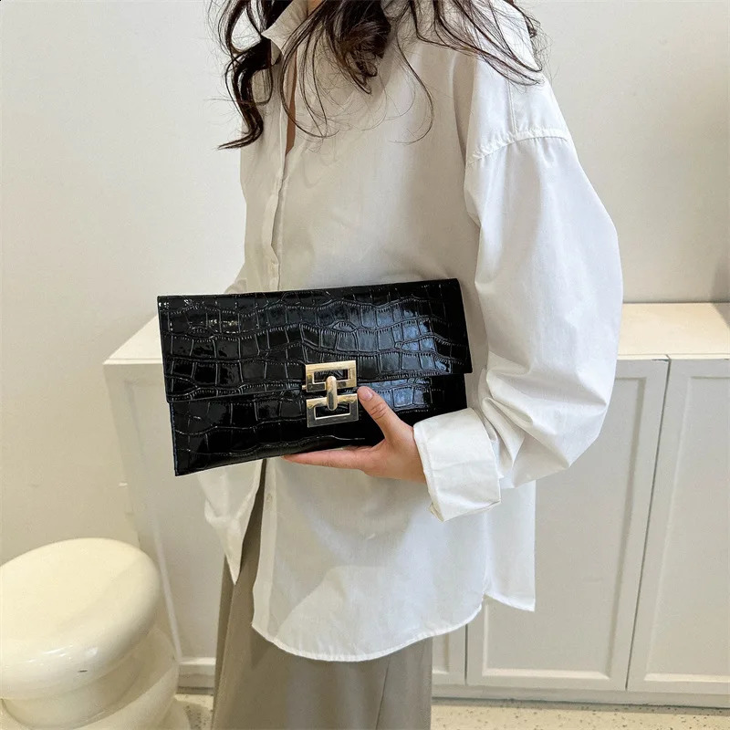 Evening Cluthes Bags For Women Silver Envelope Bags Fashion Leather PU Clutch Wallet Wedding Party Cover Prom Purse 240924