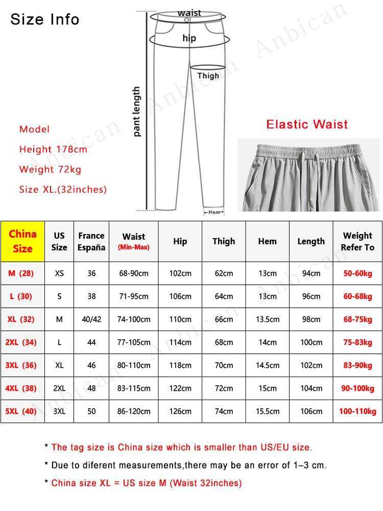Summer Mens Jogger Pants Ice Silk Sweatpants Breathable Cool Nylon/Spandex String Banding Sports Joggers Casual TrousersX241008