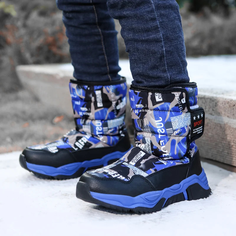 Cute Winter Girl Lipsless Snow Boots Childrens Mountain Skiing Warm Felt Boots School Outdoor Activities European Size 31-39 240925