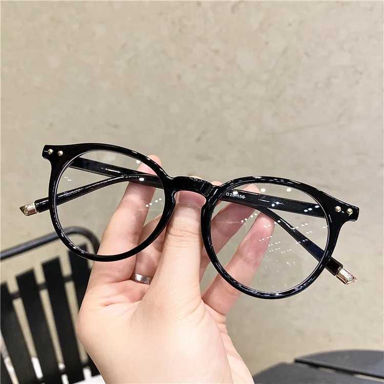 Vintage Round Optical Glasses Women Men Anti Blue Light Eyeglasses Frame Prescription Transparent Lens Spectacle Frame UnisexX241008