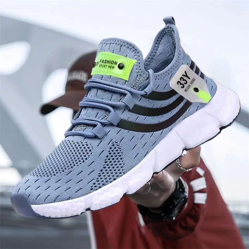Men Breathable Classic Running Sneakers For Man Outdoor Light Comfortable Mesh Shoes Slip On Walking ShoesTenis 241122